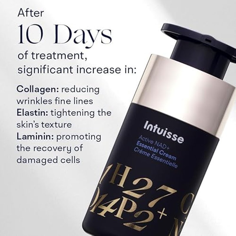 NAD+ Essential Cream ? Rejuvenating Cream with Natural Peptides & Squalane - 5% Pharma-Grade NAD+ Advanced Liposomal Formula ? Skin Tightening, Plumping, Intensely Hydrating - 15ml