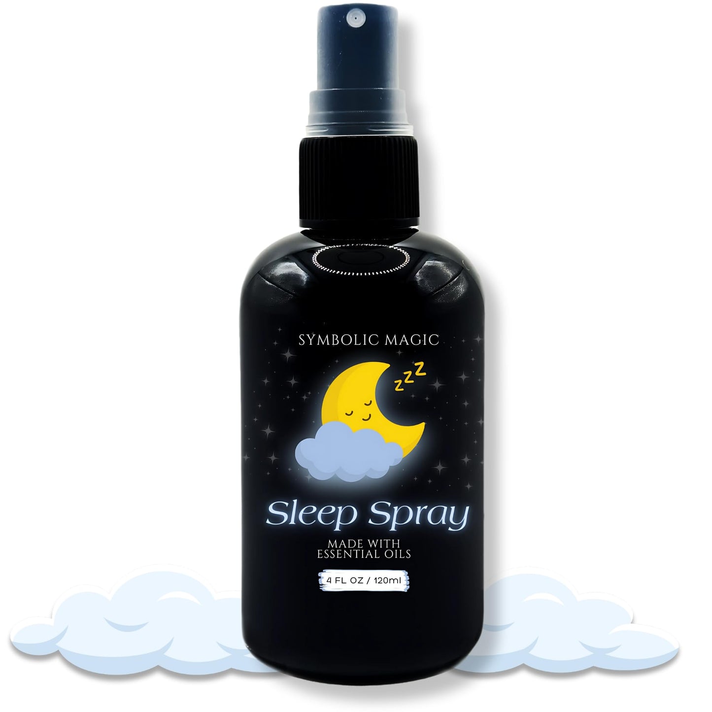 Symbolic Magic Sleep Spray – Calming Lavender and Essential Oils, Pillow Mist for Deep Sleeping, Aromatherapy, Calming Bedtime, Chamomile & Linen Spray for Relaxation and Peaceful Rest, 4oz