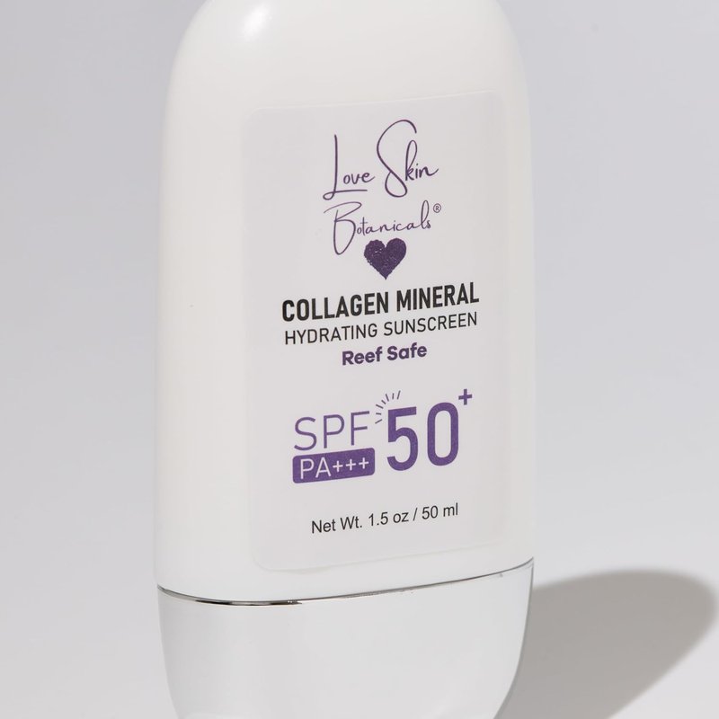 Collagen Mineral Sunscreen SPF 50 PA+++ - Clear, No Tint | 100% Mineral, Reef-Safe, Chemical-Free Daily Face Protection