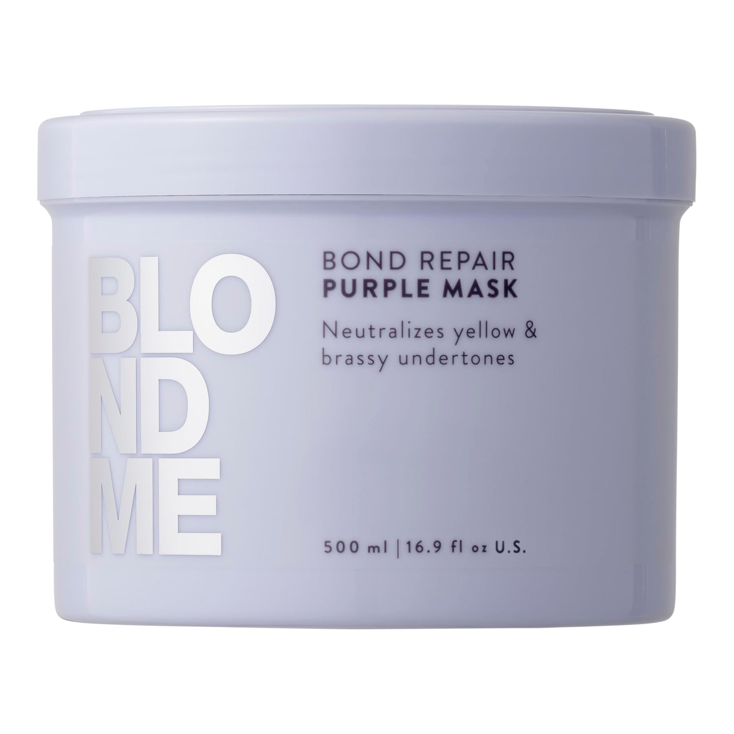 BlondMe Bond Repair Purple Mask for Blonde Hair | Neutralizes Yellow & Brassy Tones | Maintain, Refresh, & Enrich | For Moisturized, Healthy-Looking Cool-Toned Blondes