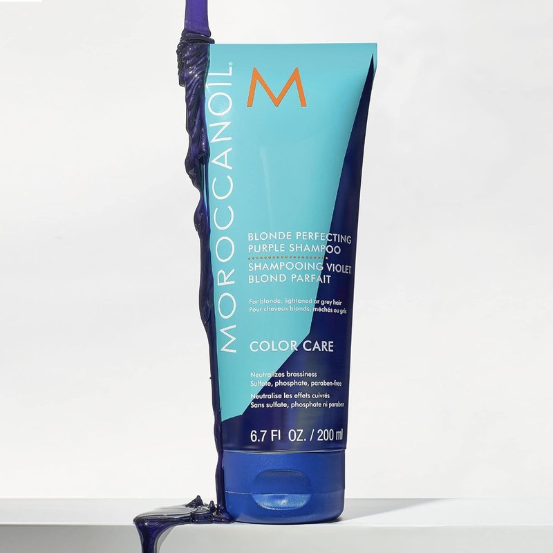 Moroccanoil Blonde Perfecting Purple Shampoo - Brightening Formula for Blonde Hair | 8.5 oz