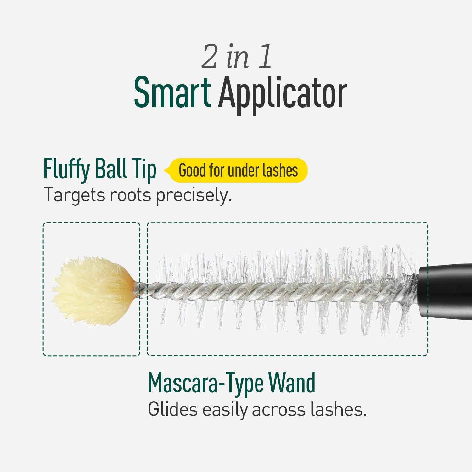 Biotin Lash Serum - Eyelash and Eyebrow Growth Serum for Thicker, Fuller Lashes and Brows, Korean Dermatologist-Developed, 0.35oz