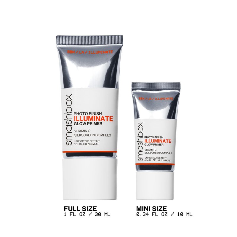 Smashbox Photo Finish Illuminate Glow Makeup Primer | Breathable, Strengthening Silky Barrier Primer For Glowy Skin | Silkscreen Complex, Vitamin C + Passion Fruit, 1 Fl Oz