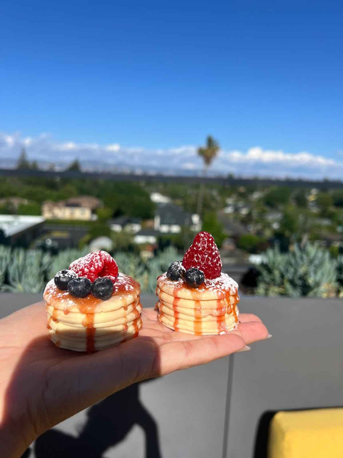 BubbleFlame Handmade Soap Pancake Stack – Realistic Scented Novelty Gift – Not Edible – Fun Bathroom Decor-Paraben free - Daily-Art