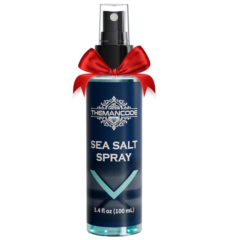 THEMANCODE Sea Salt Spray for Men, Father Day Gifts for Him, Travel and Beach Vacation Essentials, Travel Size Beachy Hair Texturizing Hairspray, Surf Spray Adds Instant Volume, Men Gift, 3.4 Oz