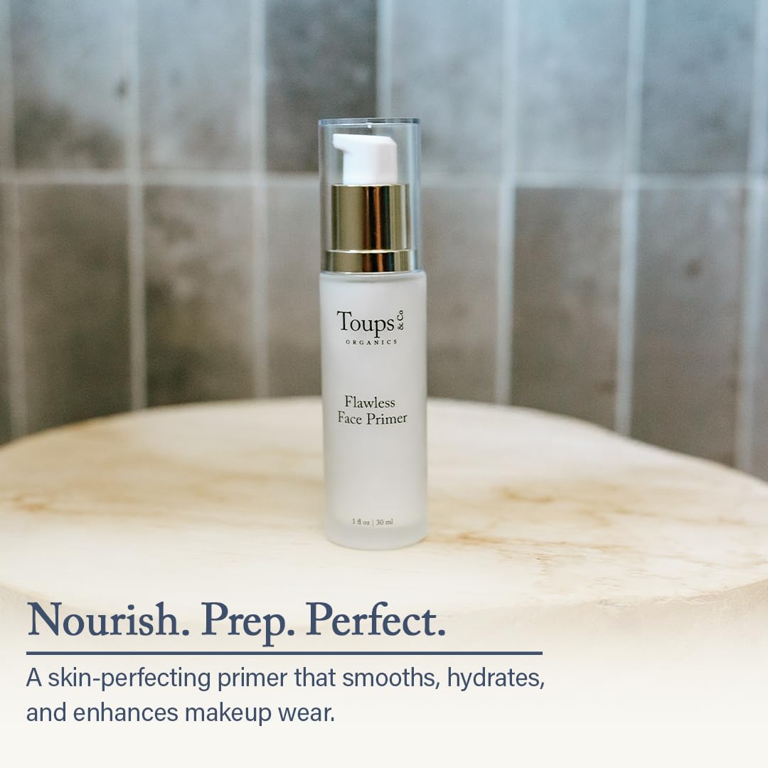 Toups & Co Flawless Face Primer | Velvety Smooth, Silk-Like Finish | Pore-Minimizing, Hydrating & Antioxidant-Rich | Non-Comedogenic, Humidity-Proof Base for Any Foundation