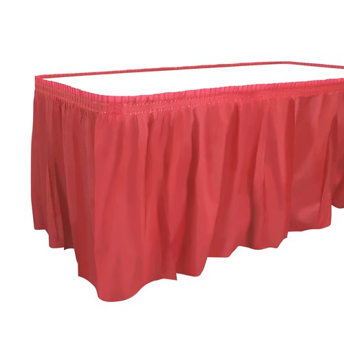 Party Dimensions Plastic Table Skirt, 29-Inches by 14-Feet - Red - 1 Pack