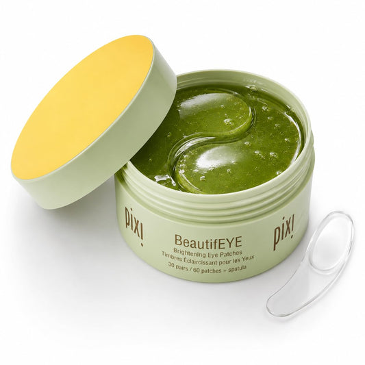 Pixi BeautifEYE Hydrogel Under-Eye Patches | Brightening Eye Patches For Dark Circles | Treat Uneven Under Eyes + Dullness | Vit C, Niacinamide | 60 Patches