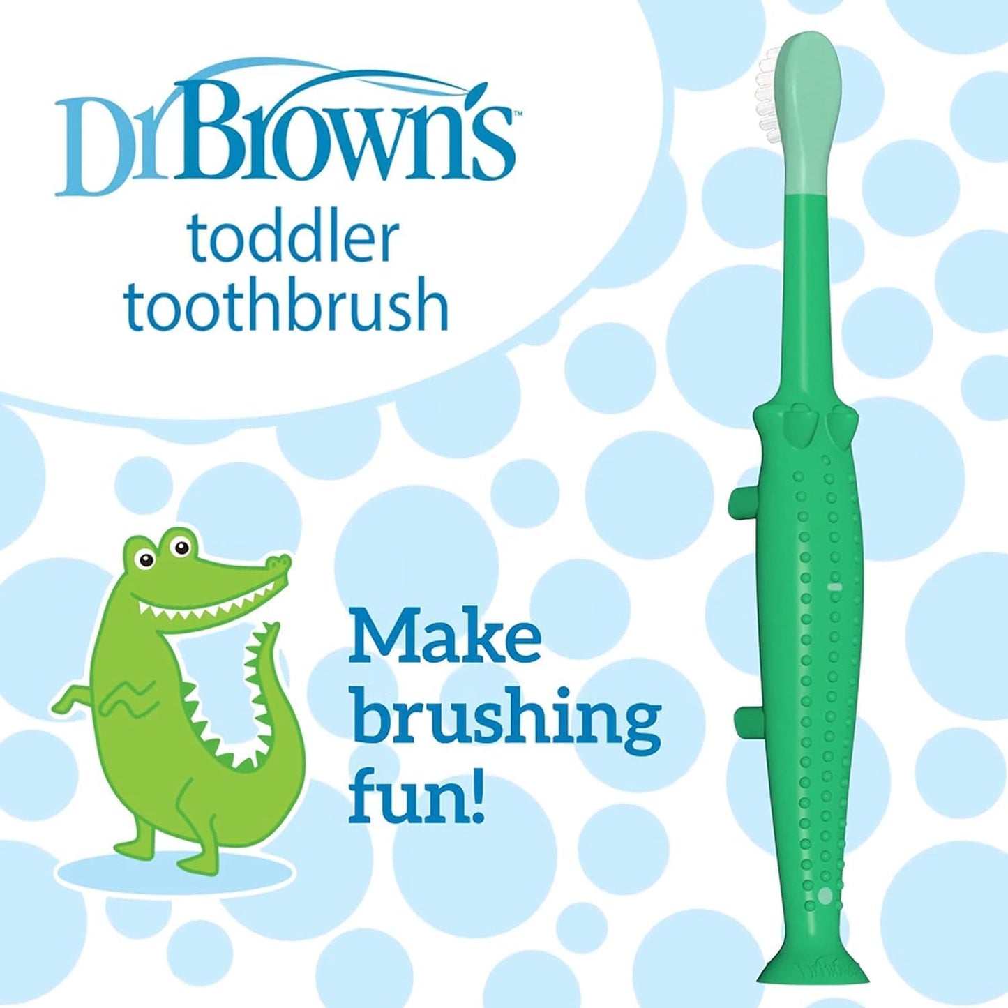 Dr. Brown's Infant-to-Toddler Toothbrush Set - 4-Pack Variety for All Ages