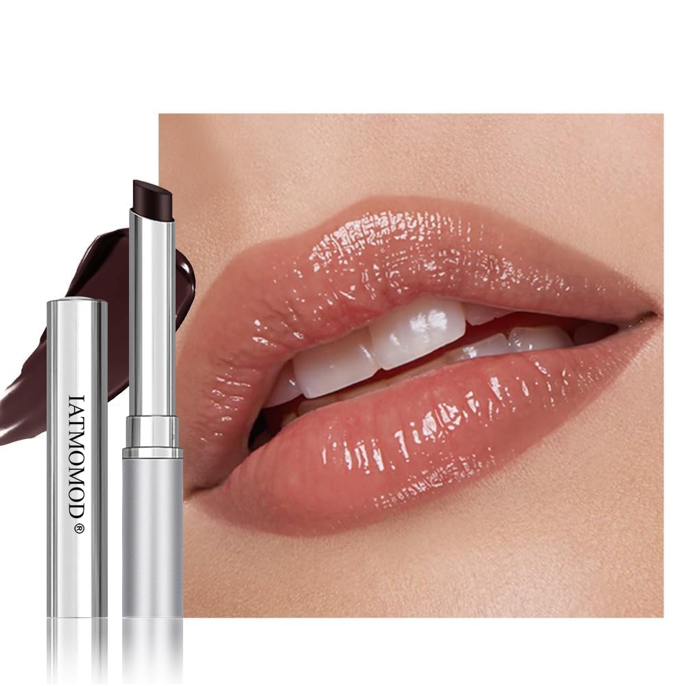 2Pcs Black & Pink Cherry Nude Tinted Honey Lip Balm, Sheer Hydrating Moisturizing Lipstick for All Skin Type Natural Cherry Lip Tint Balm Moisturizing Nourishing Lipstick Long Lasting Waterproof