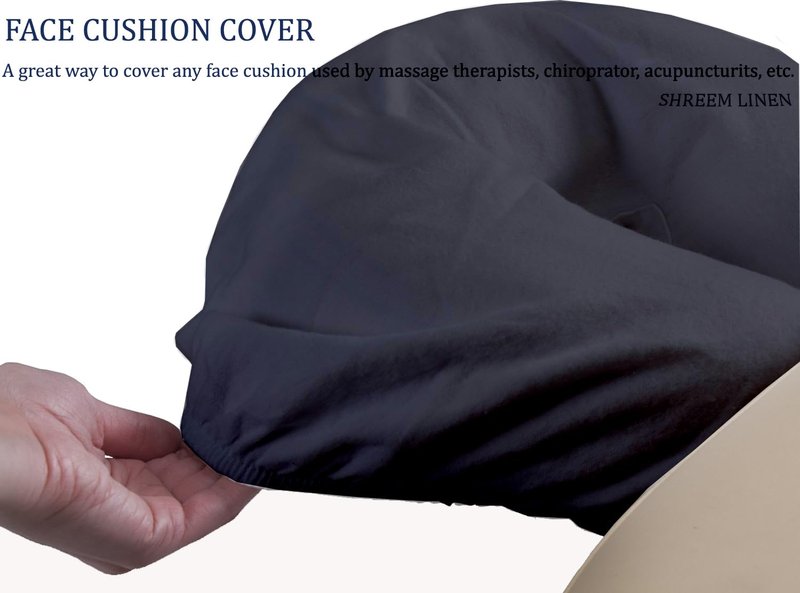 Pack of 10, Premium Microfiber Face Cradle Covers - Ultra Soft Fitted Massage Table Cradle Cover, Spa Table Headrest Protectors (Dark Grey)