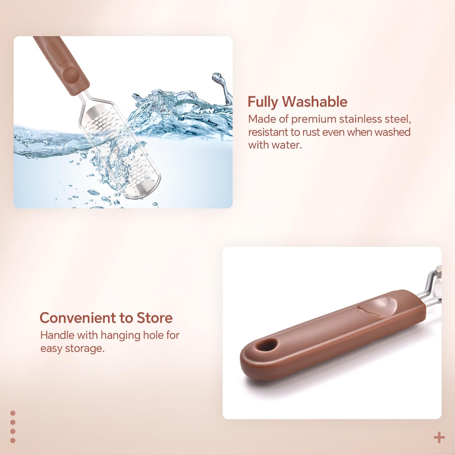 KAZIPOP Colossal Foot File Foot Rasp Pedicure Scrubber Tool Stainless Steel Feet Scraper Detachable Foot Grater for Dead Skin Callus Remover