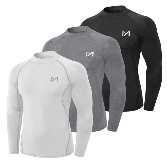 MEETYOO Men's Adult Sports, Black+Grey+White