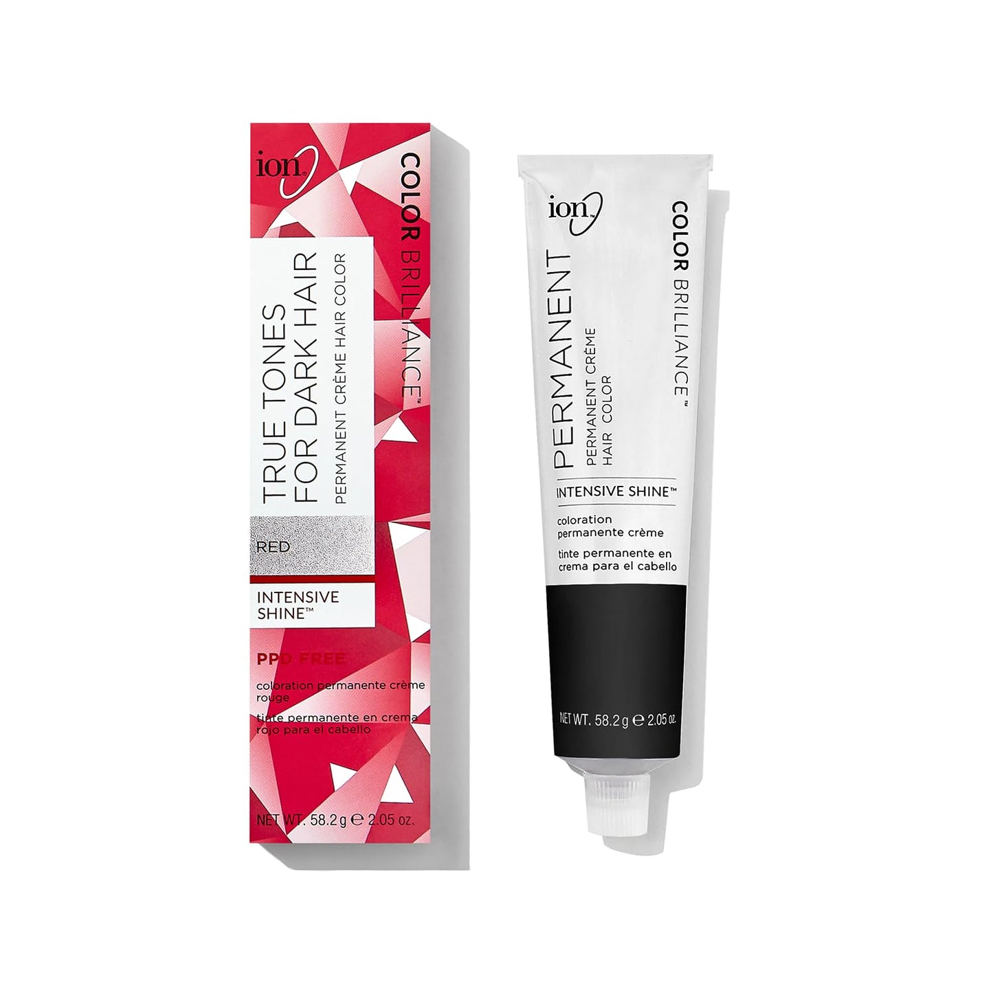 Ion True Tones for Dark Hair Permanent Crème Hair Color Red Red