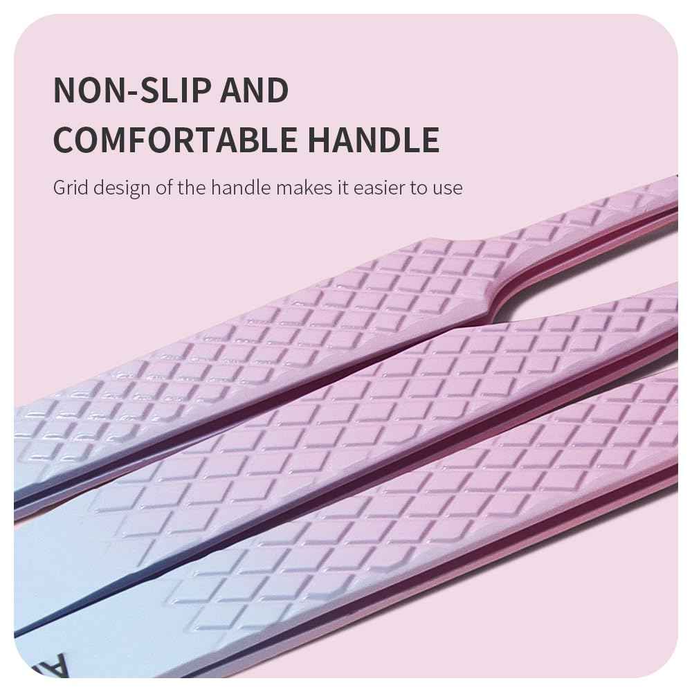 ANNAFRIS Eyelash Extension Tweezers,Fiber Tip Grip Boot Volume Lash Tweezers,Professional Pointed Lash Extension Tweezers for Easy Lash Application and Removal(4Pcs-F03/04/07/08)