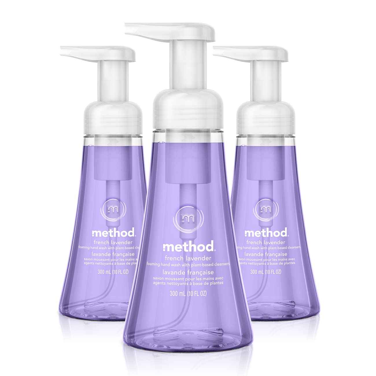 Method Foaming Hand Soap, French Lavender, 10 Ounce (Pack of 3)
