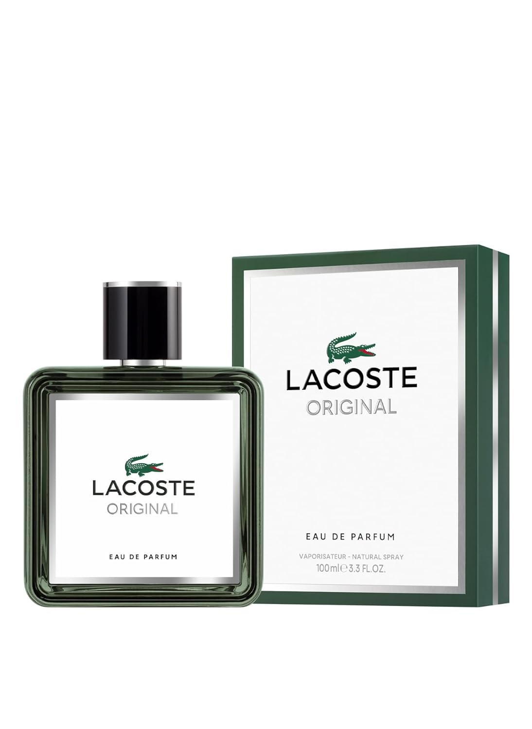 Lacoste Original Eau de Parfum for Men - Fougere Woody Ambery Scent | 3.3 Fl Oz