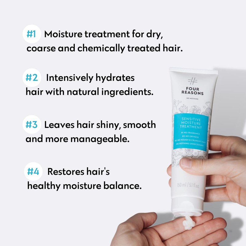 No nothing Hair Mask for Damaged Hair – Fragrance Free Deep Conditioner & Hydrating Treatment – Easy At Home Frizz Control & Detangler for Sensitive Scalp & Dry Hair – Vegan – 5.1 fl oz