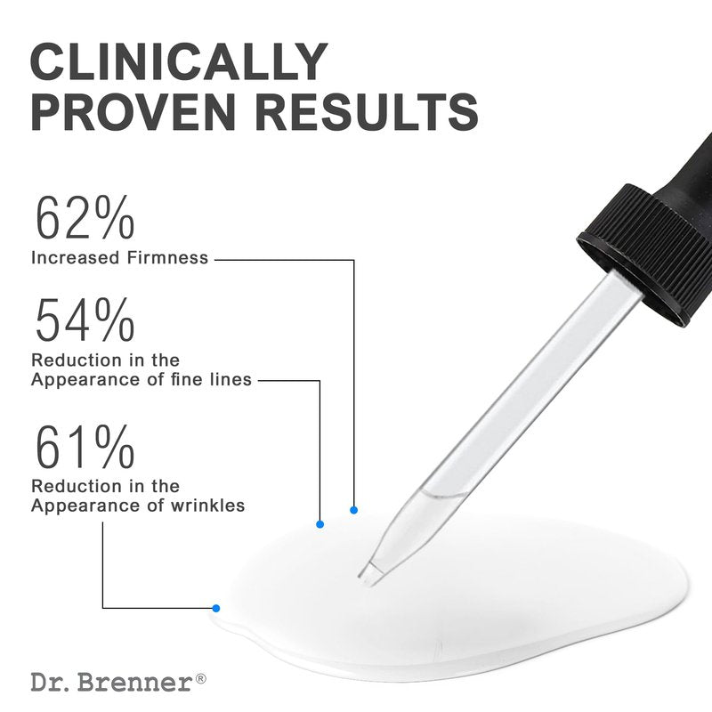 Dr. Brenner Vitamin C Serum for Face with 20 L-ascorbic Acid, Ferulic Acid, Vitamin E and Hyaluronic Acid