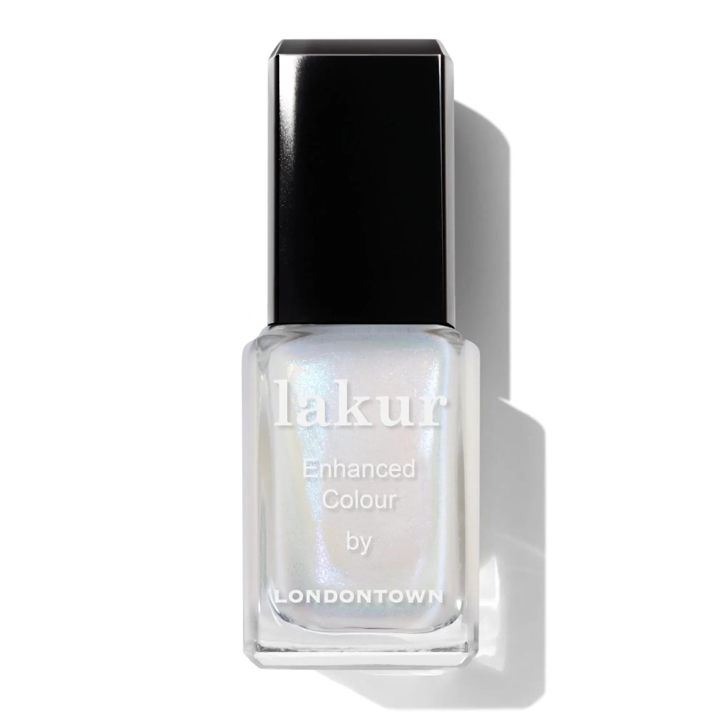 LONDONTOWN Lakur Nail Polish – White, Gray & Black Shades, Milk Bath, 0.4 Fl Oz, Long-Lasting, Streak-Free, Chip-Resistant | 21+ Free Non-Toxic Vegan Nail Color, Strengthens & Hydrates Nails