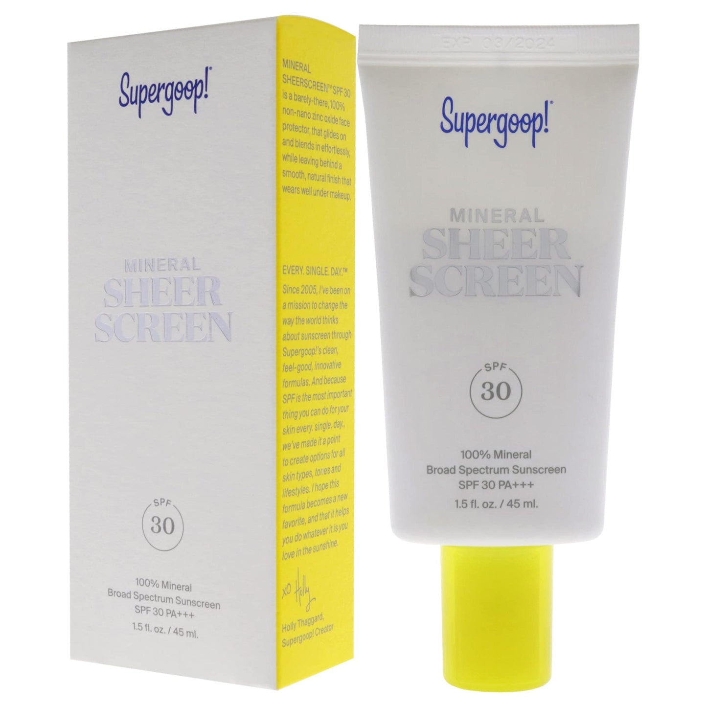 Supergoop Mineral Matte Screen SPF 30 Sunscreen Women 1.5 oz