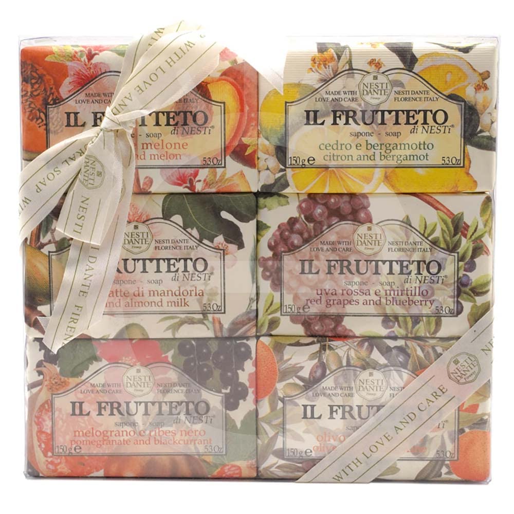Nesti Dante IL Frutteto Soaps Gift Set, 5.3 Ounce (Pack of 6)