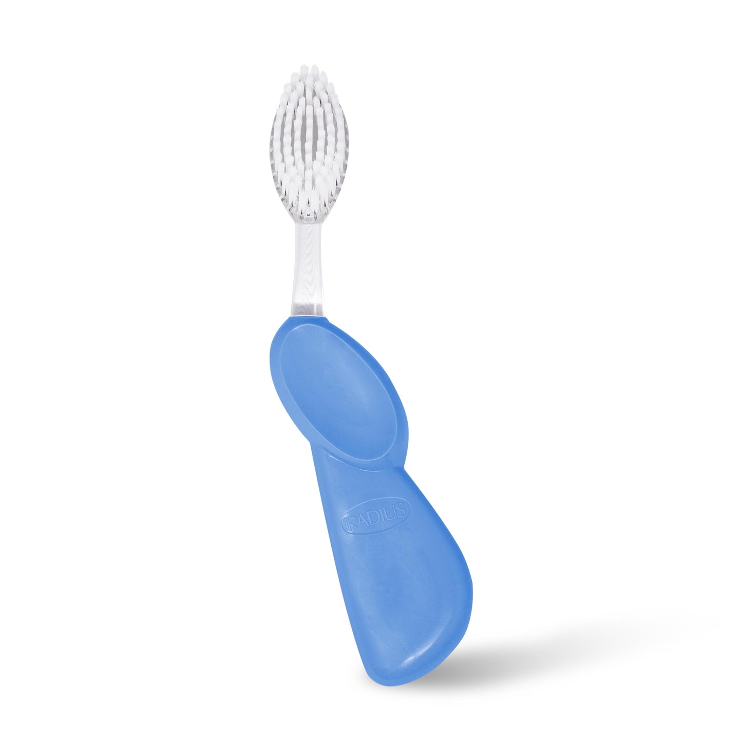 RADIUS Toothbrush Big Brush with Replaceable Brush Head BPA Free ADA Accepted - Right Hand - Pastel Periwinkle Blue Brush with Pastel Periwinkle Blue Case