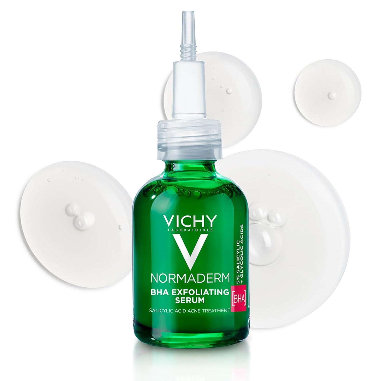 Vichy Normaderm BHA Exfoliating Serum - Salicylic Acid Acne Treatment with 4% Glycolic Acid | 1.01 Fl. Oz