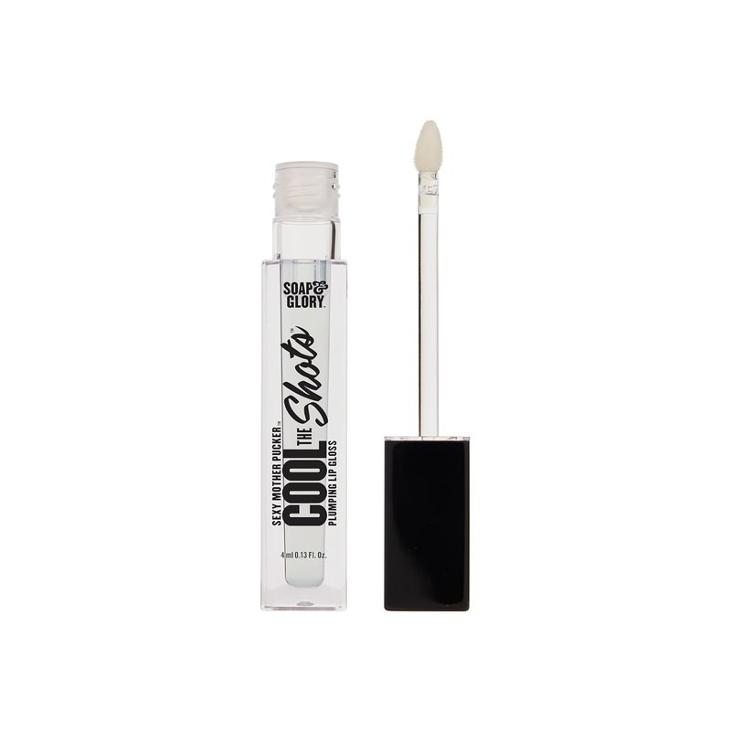 Cool The Shots Plumping Lip Gloss Duo - Hydrating & Cooling Lip Plumpers with Menthol & Vitamin E | Clear & Nude (4ml Each)