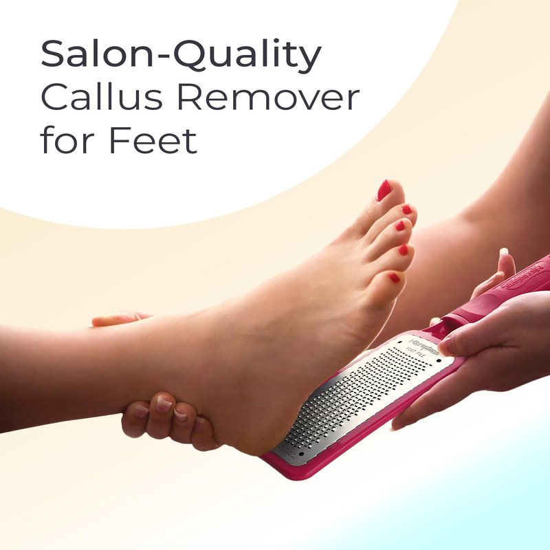 Microplane Colossal Foot File Scraper - The Original Stainless Steel Foot Rasp, Dead Skin/Callus Remover for Feet, Gentle Foot Scrubber, Pedicure Tools for Salon-Quality Foot Care, Brown