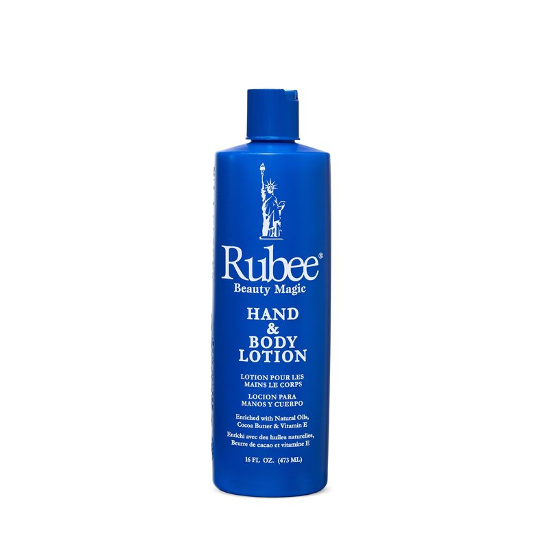 RUBEE Body & Hand Lotion - Pack of 6 Non-Greasy Lotion for Women & Men - 16oz for Extremely Dry Skin - Vitamin E Moisturizer
