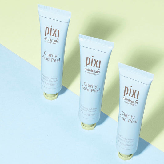 Pixi Clarity Acid Peel | Gentle Exfoliator with AHA, BHA & Probiotics | Purifies, Hydrates & Minimizes the Appearance of Pores | 2.7 fl oz/80 ml