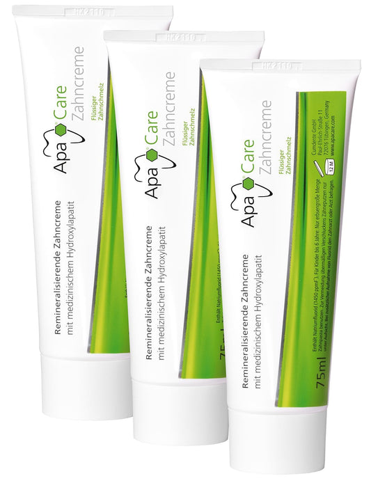 Apacare Remineralizing Toothpaste 75ml, Pack of 3 (3X 75ml)