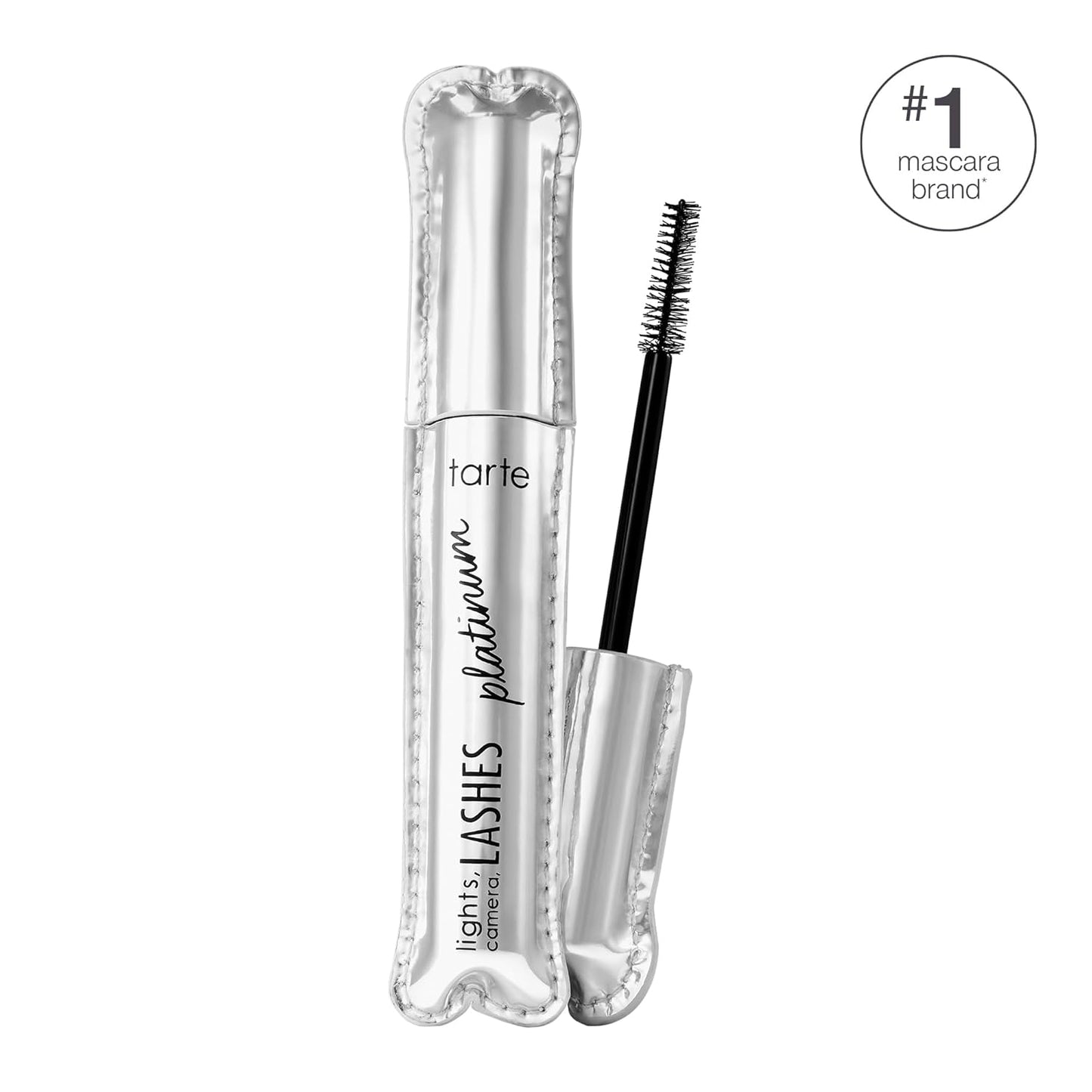 Tarte Lights, Camera, Lashes Platinum Volumizing Mascara - Black Tinted Peptide Lash Serum for Volume & Length, Vegan & Cruelty-Free