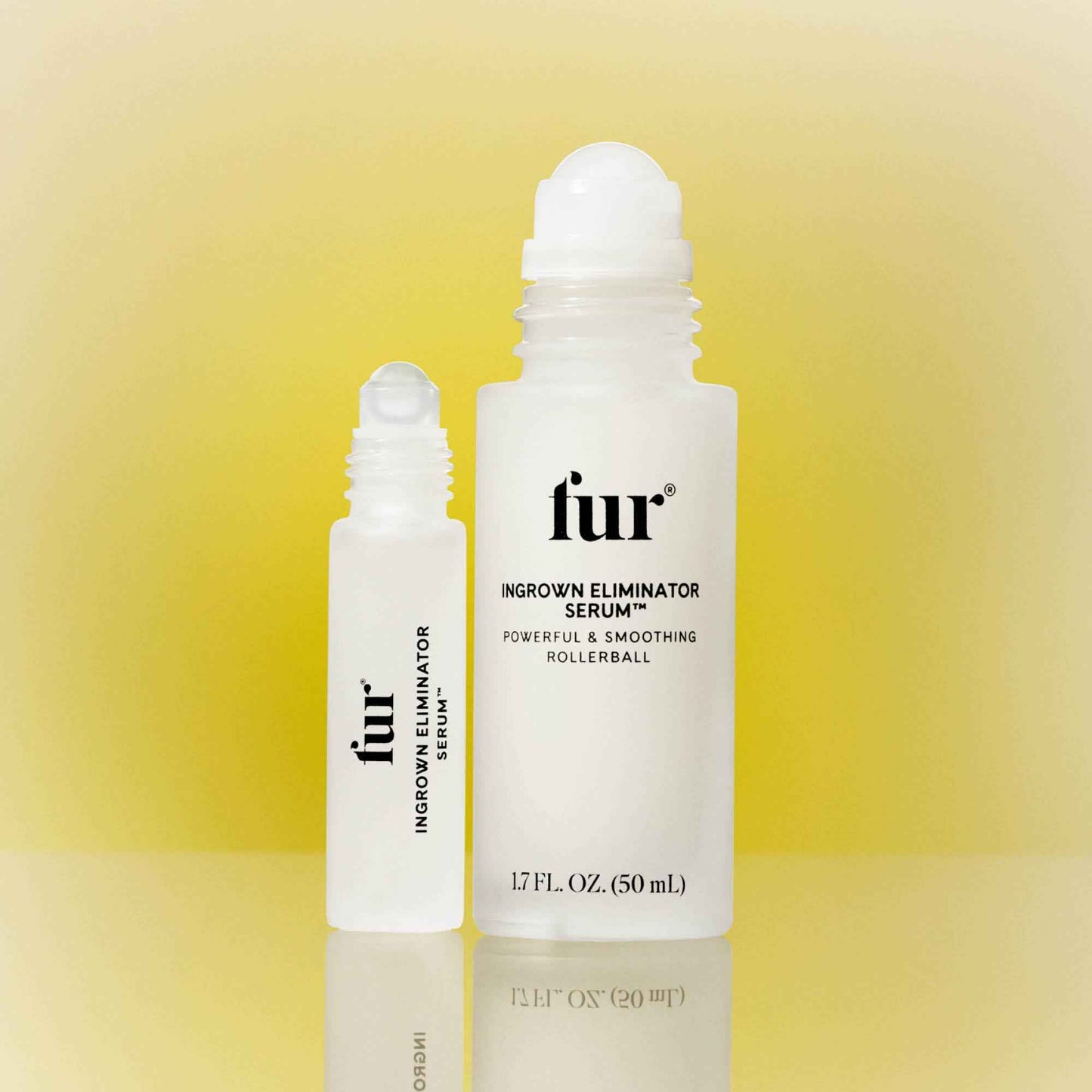Fur Ingrown Eliminator Serum Rollerball Travel Size - Powerful Ingrown Hair Treatment Serum With AHAs and BHAs to Treat and Prevent Ingrown Hairs and Bumps, Hydrates and Soothes Irritated Skin - 10 ml