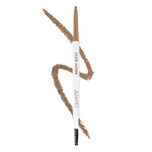 Colourpop Brow Boss Waterproof Eyebrow Pencil - Defining Brow Pencil with Precision Tip, Retractable Twist & Built-In Spoolie - 8-Hour Wear - Creates Natural Hair-Like Strokes - Blonde (0.003 oz)
