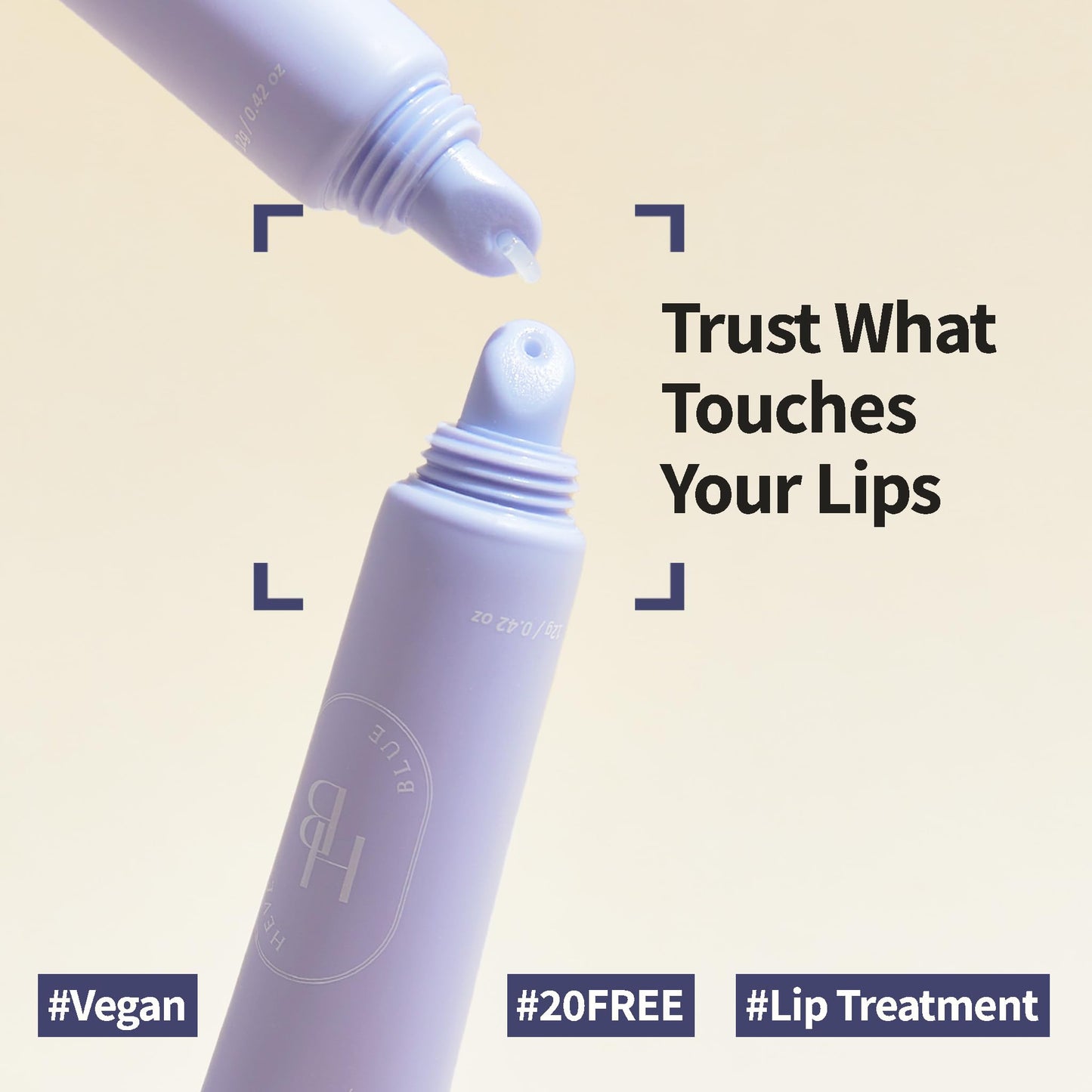 HEVEBLUE Penta Berry Panthenol Repair Lip Treatment - Lip Balm, Lip Mask, Lip Gloss, Korean Skin Care, K-Beauty, Moisturizing, Vegan, Sensitive Skin, Hypoallergenic, Lip Care