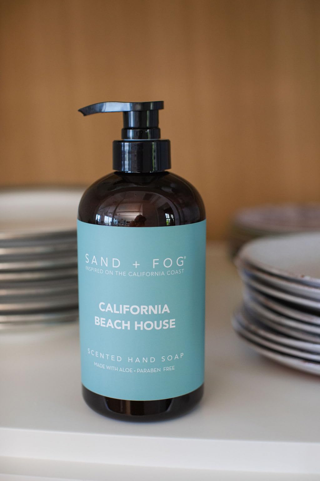 Sand + Fog Lemon Verbena- Scented Liquid Hand Soap - Moisturizing Hand Soap - Made with Aloe - Paraben Free - 20 oz