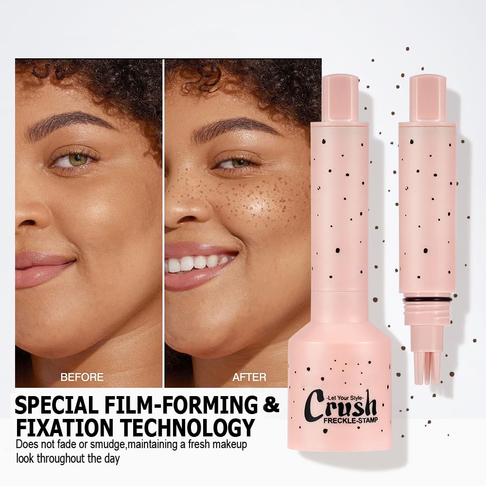 Lezauesy Freckle Pen, Freckle Stamp, Waterproof, Smudge-proof, Transfer-proof,Easy Natural Sun-Kissed Look