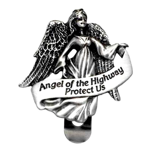Cathedral Art KVC119 Auto Visor Clip, Angel of The Highway, 2-3/8-Inch