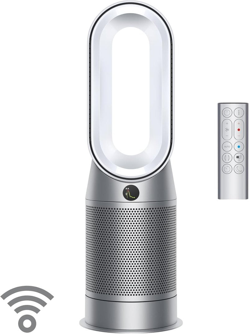 Dyson Air Purifier Hot+Cool HP07 - 3-in-1 Heater, Fan & Air Purifier | White/Silver, Large