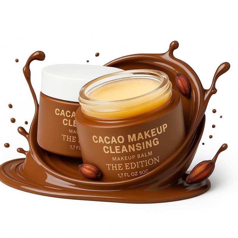 Cacao Makeup Balm - Gentle Face Cleanser & Makeup Remover for Waterproof Makeup | Hydrating Skincare, 50g