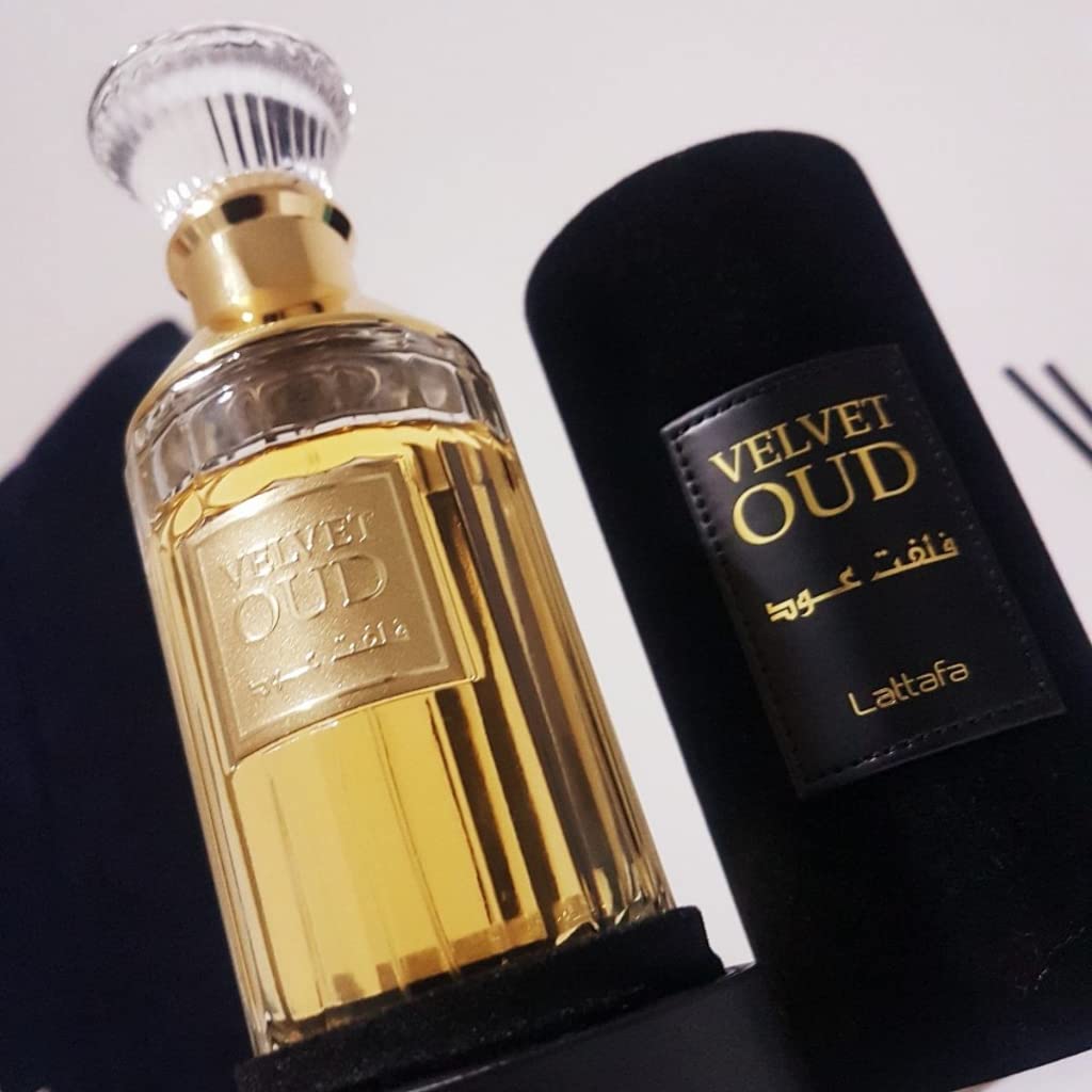 Lattafa Velvet Oud for Unisex Eau de Parfum Spray, 3.4 Ounce (Pack of 2)