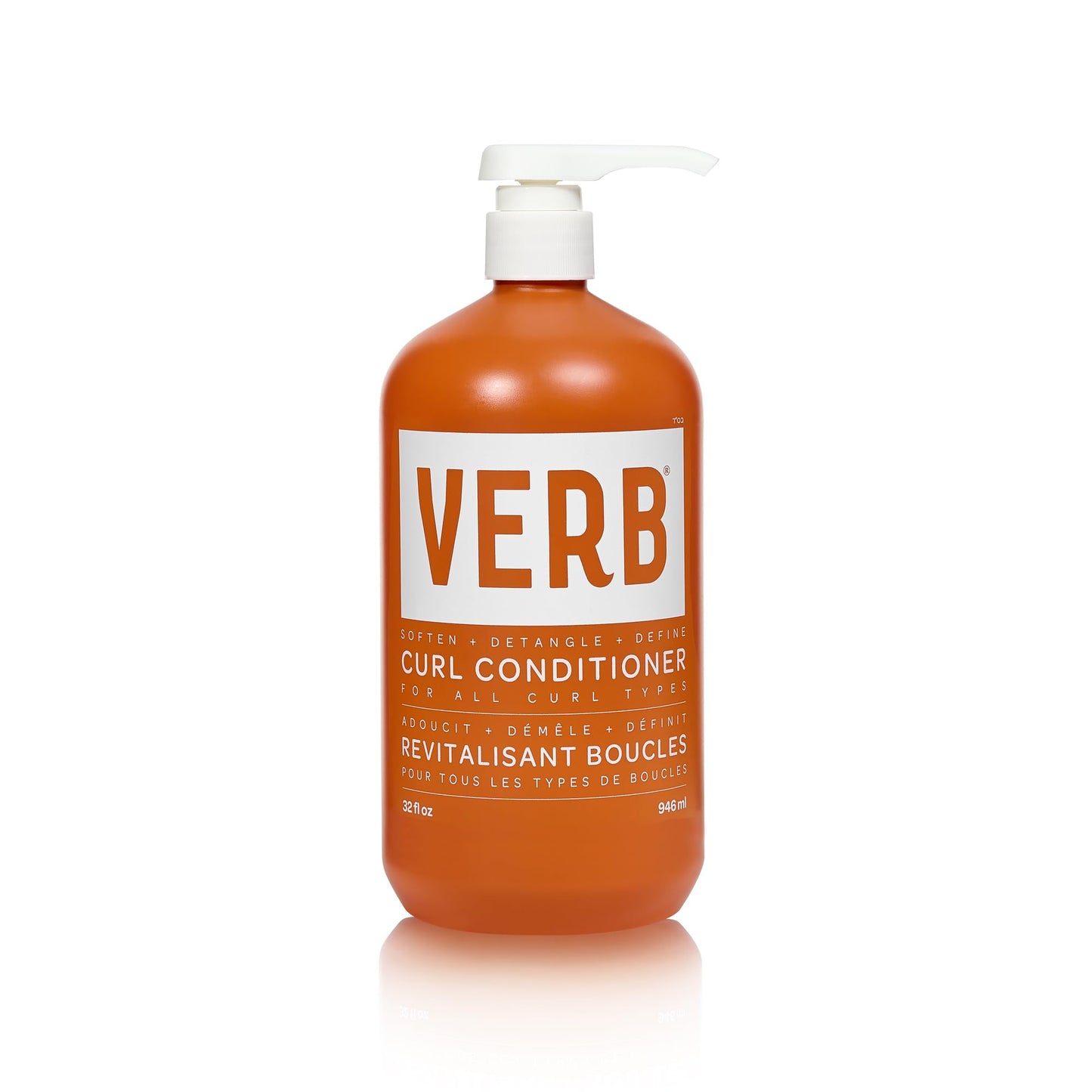 VERB Curl Conditioner, 32 fl oz - Soften, Define + Hydrate - Frizz Control + Curl Retention - Vegan, No Parabens or Harmful Sulfates