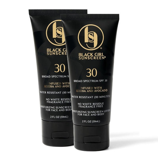 Black Girl Sunscreen - Face & Body Moisturizing Sunscreen Lotion SPF 30 for Melanin Rich Skin, Leaves no White Cast (SPF-30-4oz)