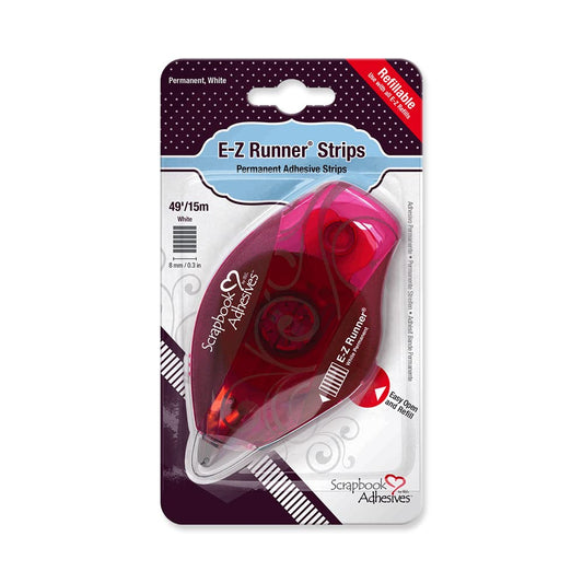 SCRAPBOOK ADHESIVES BY 3L E-Z Runner Permanent Refillable Dispenser, 49 Feet