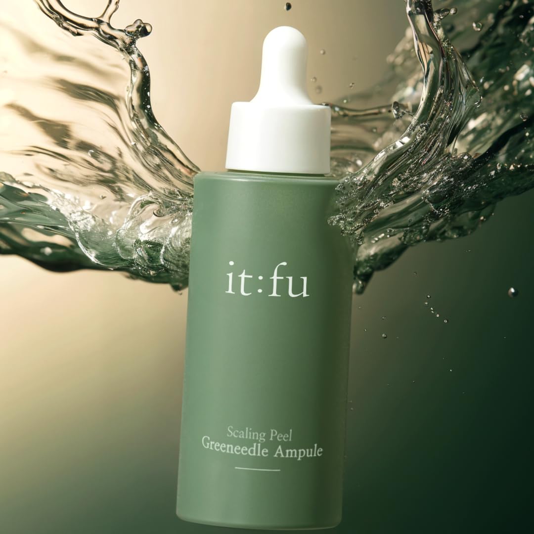 it:fu Scaling Peel Greeneedle Ampoule | K-Beauty, Spicule Ampoule, Pore & Dark Spot Care, Removes Skin Pigmentation & Exfoliates Dark Skin Spot, Contains Madecassoside 1.01 fl. oz