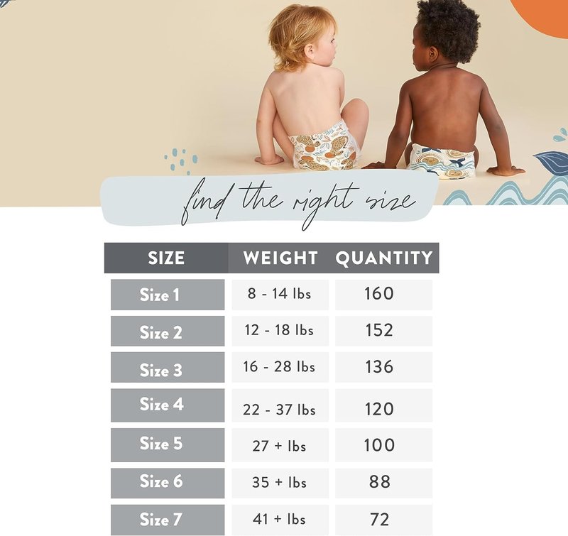 The Honest Company Comfort Dry Disposable Diapers Plant-Based Sustainable Above It All and Barnyard Babies Super Club Box Size 1 8-14 lbs 160 Count