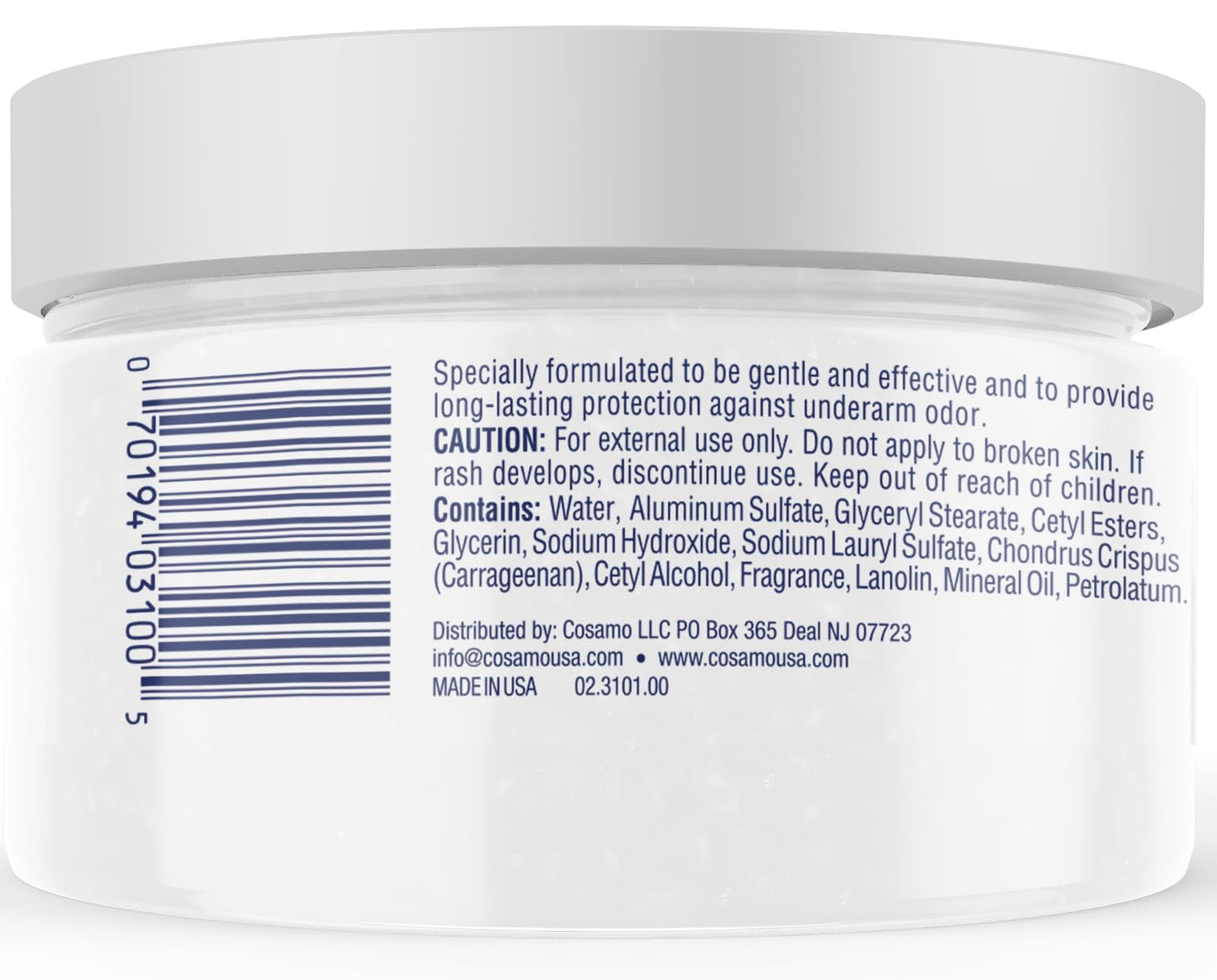 Tussy Deodorant Cream, Powder Fresh- 1.7 Oz (6 Pack)