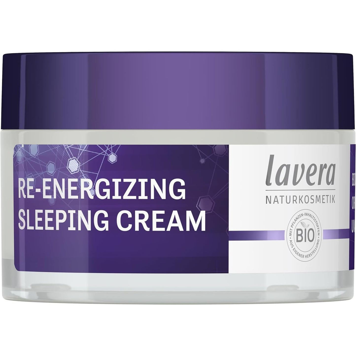 lavera Re-Energizing Sleeping Cream - night cream with grape & vitamin E - 5in1 over-night effect - revitalises & smooths complexion - combats signs of fatigue - natural cosmetics - vegan - 1.6 Fl Oz
